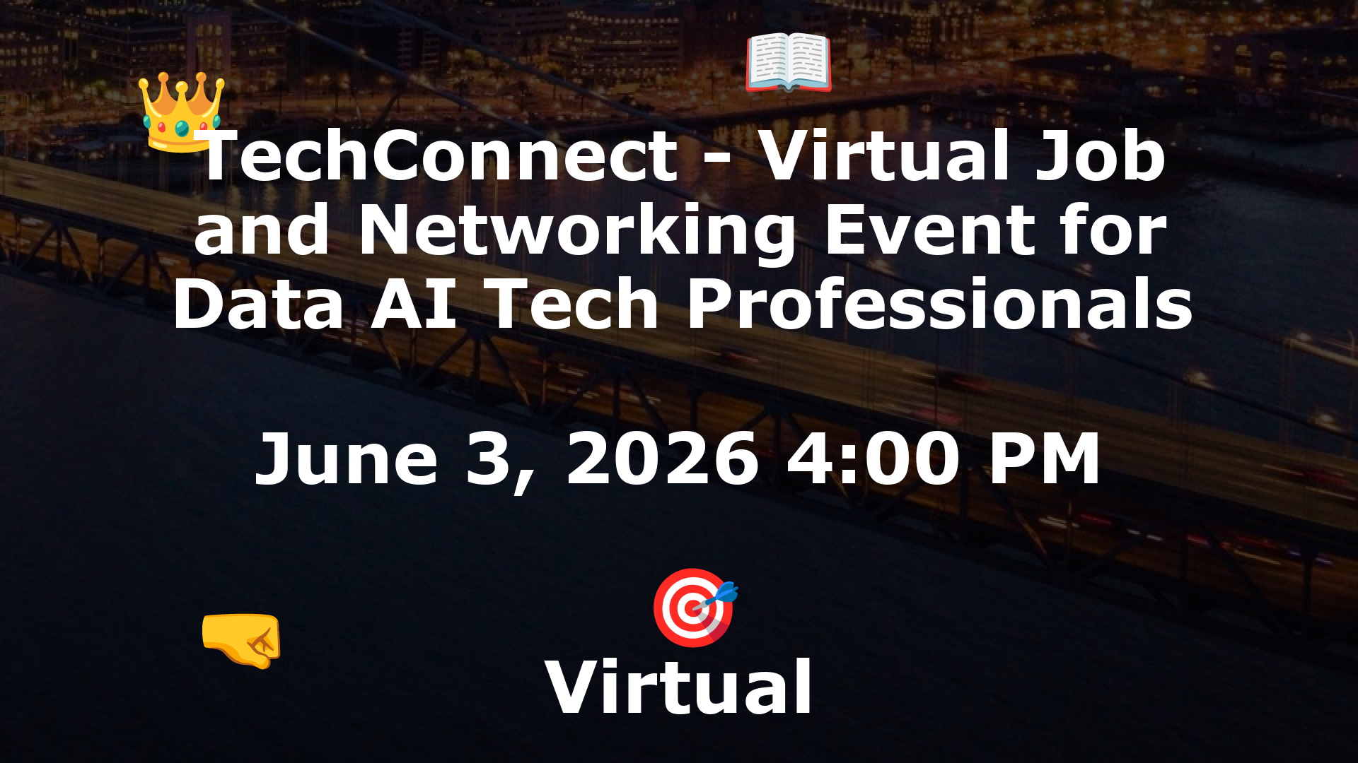 TechConnect - Virtual Job and Networking Event for Data AI Tech Professionals event image